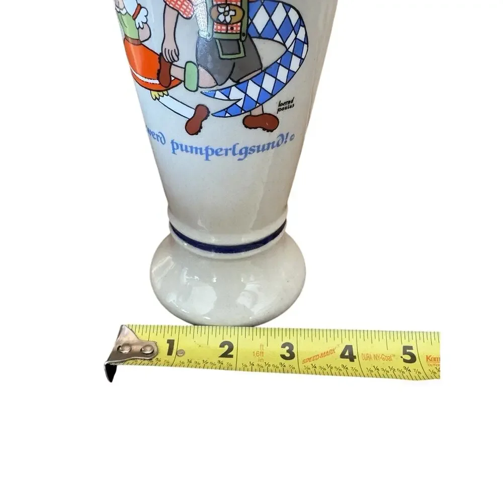 Vintage German Pilsner-Shape .05 L Stoneware Weisbier Stein Domdesign